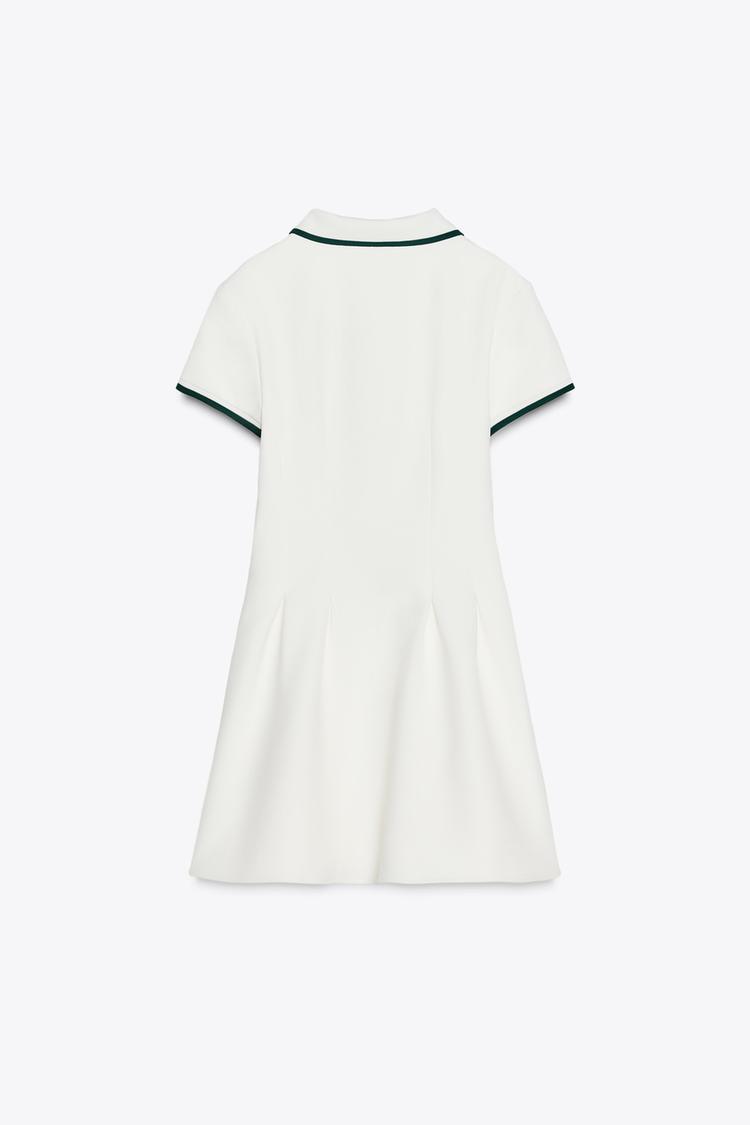 Zara Fancy Polo Flare Dress