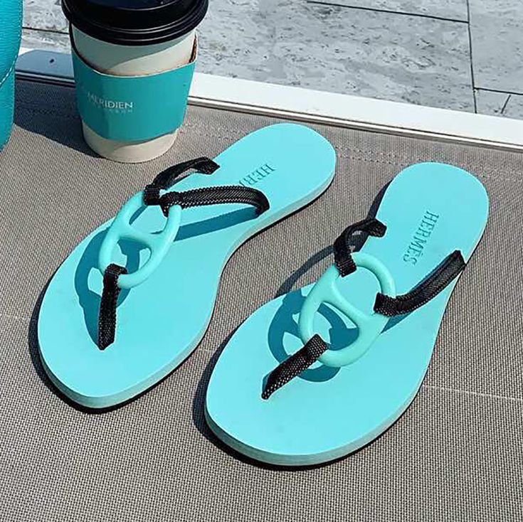 Hermes Floppy Slippers