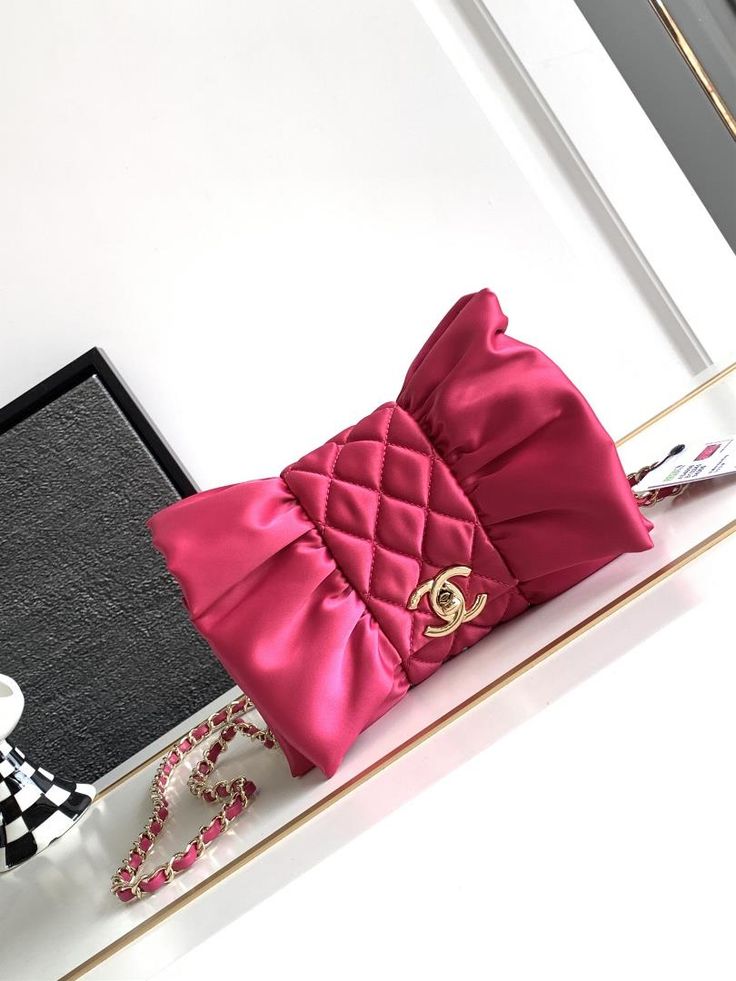 Channel Pink Clutch