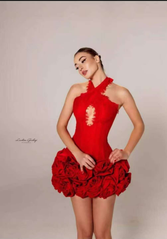 Fancy Red Bandage Gown