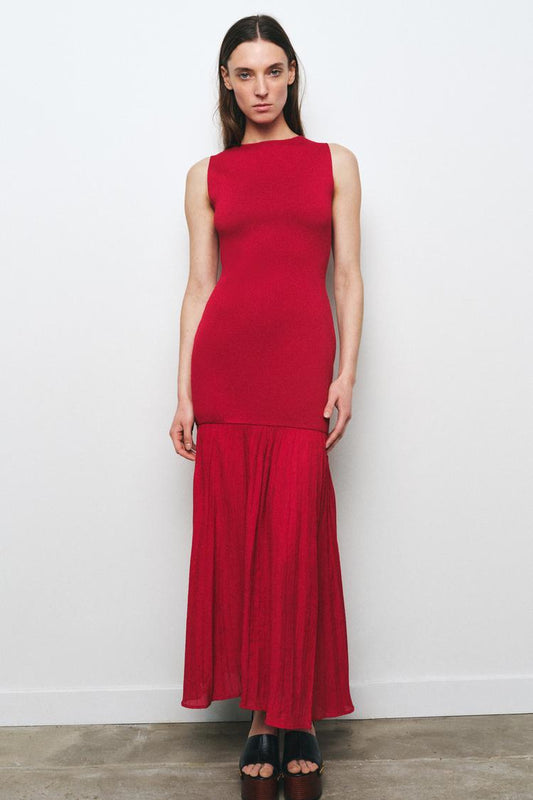 Zara Fancy Maroon Dress