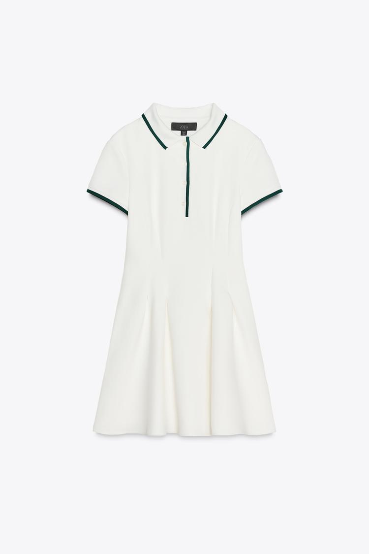 Zara Fancy Polo Flare Dress