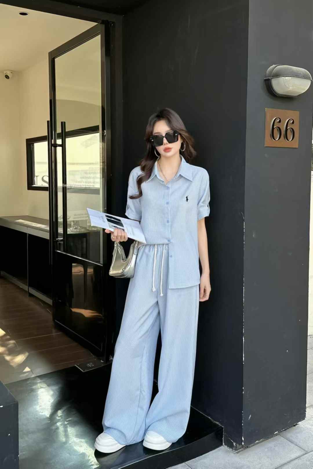 Ralph Laurel Fancy Blue 2 Piece Set