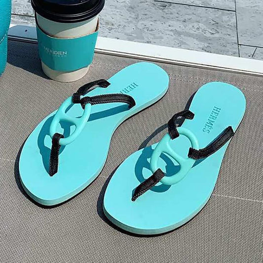 Hermes Floppy Slippers