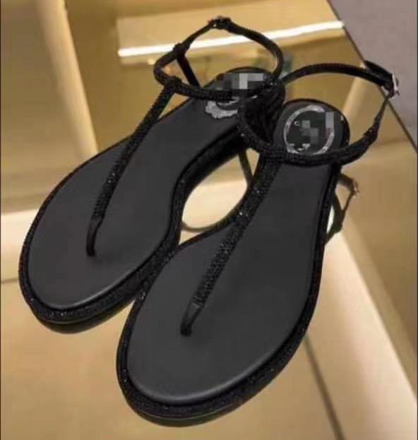 Renecavolli Black Sandals