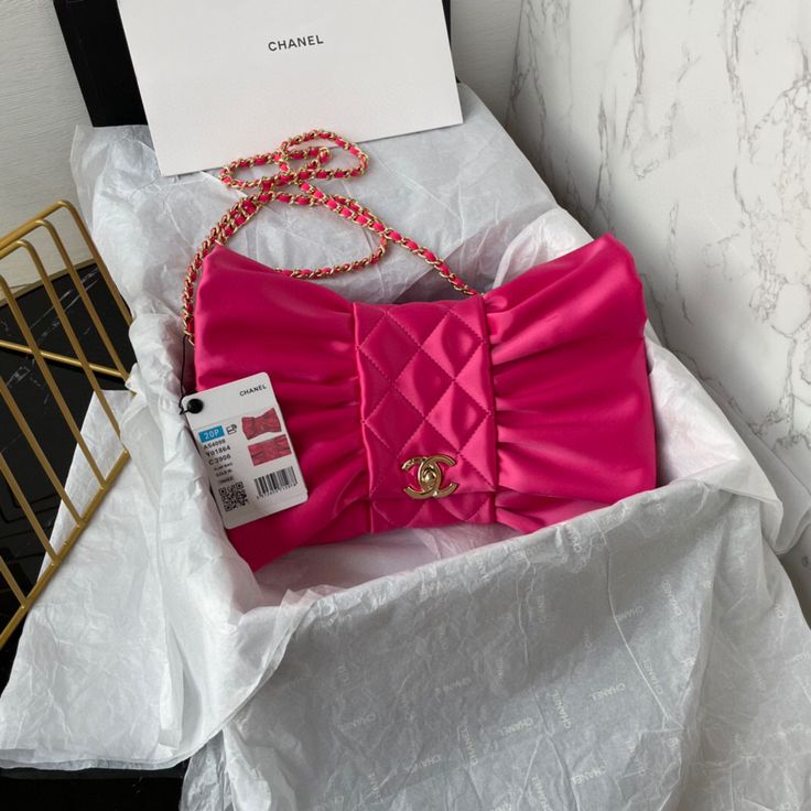 Channel Pink Clutch